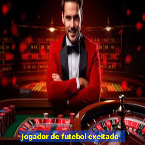 jogador de futebol excitado