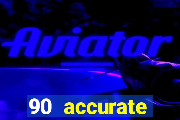 90 accurate football predictions