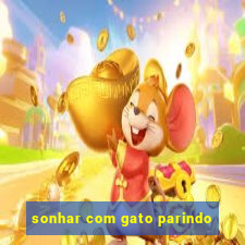 sonhar com gato parindo