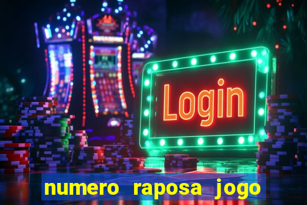 numero raposa jogo do bicho